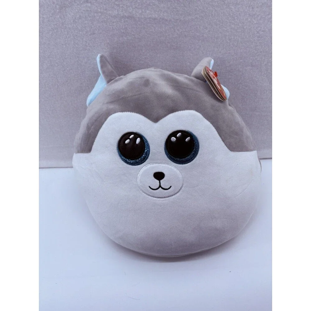 TY Squish-A-Boos Plush - SLUSH the Husky Dog Squishy Toy 16 Inch Large Has Tag‎